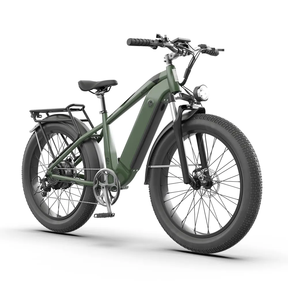 Power Ebike Pneu Gordo Bicicleta de montanha elétrica EUA Nova Chegada 52V 1000W 45km/h Alta Velocidade 15ah Bateria de Lítio 7 Velocidades 26*4.0 Polegada