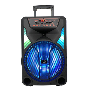 Haut-parleur sans fil UB 12 pouces pour système de karaoké 5.0, 2 microphones, lumières LED RVB, télécommande, prêt pour les fêtes, haut-parleur d'extérieur 20W - Product Image 1
