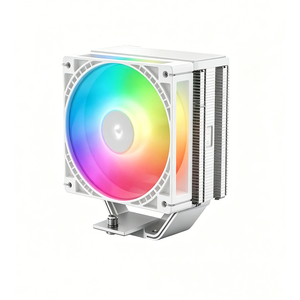 พัดลมระบายความร้อนซีพียู DeepCool AG400 ARGB WH สีขาว รองรับ TDP 220W สำหรับ LGA1700 1200 และ AM5 AM4 พร้อมพัดลม PWM ขนาด 120 มม. รุ่นอัปเกรดสำหรับเจเนอเรชั่นถัดไป - Product Image 3