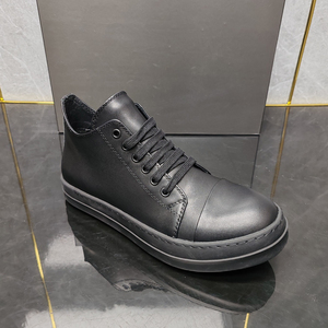 Zapatos de boda de cuero genuino para hombre de diseñador, zapatillas retro de plataforma baja para parejas, estilo hip hop, que aumentan la altura - Product Image 3