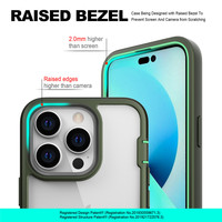 3 en 1 haut-parleur anti-poussière armure couverture de téléphone portable TPU PC hybride coque de téléphone transparente pour iPhone 15 14 13 12 Pro Max