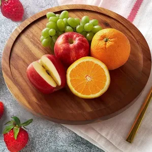Bandeja giratoria de madera para cocina, organizador de Acacia <span class=keywords><strong>Lazy</strong></span> <span class=keywords><strong>Susan</strong></span> para encimera - Product Image 2