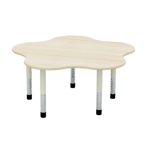 Kindergarten Furniture Flower Shape Wooden Kids Table Height Adjustable Kids Table