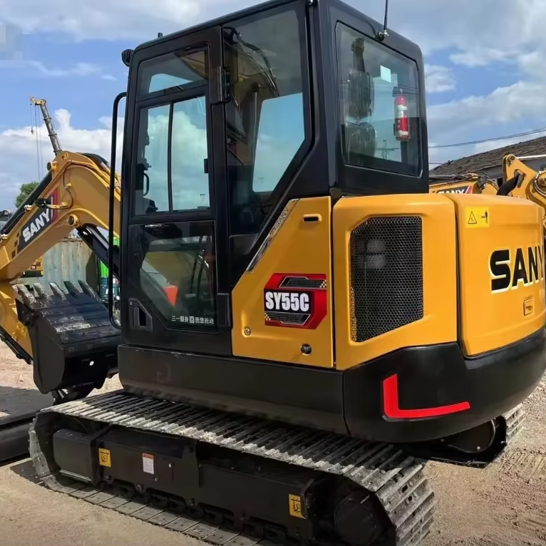 Used SANY SY55C Hydraulic Excavator 6