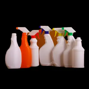 Rociador de gatillo para jardín, botellas de pulverización de gatillo químico, de plástico, blanco, 500ml, 750ml, PE