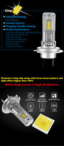 नए आगमन उच्च चमक स्थिर उत्पादन कार हेडलाइट बल्ब थोक बड़े चिप 1:1 कार्ल कार की अगुवाई वाली रोशनी 3500lm k10 h7 - Product Image 4