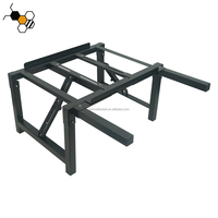 Équipement d'apiculture Support de panneau inférieur de ruche Support de ruche d'abeille en métal réglable pour ruche coulante