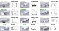 Profilé d'extrusion en aluminium anodisé carré pour LED avec diffuseur, pour montage encastré ou en surface, pour bande lumineuse linéaire – Vente en gros