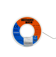 Kawat Solder MECHANIC 55g HX-T100 Sn63% Pb37% 0.3/0.4/0.5/0.6/0.8mm Inti Rosin Bersih Kawat Timah Las untuk Perbaikan Ponsel