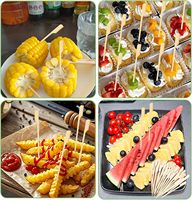 Brochettes jetables en bambou naturel pour barbecue, satay, grillades, fêtes en plein air, cuisine et traiteur