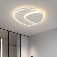 Lampu langit-langit kamar tidur, minimalis Modern putih Super tipis untuk ruang tamu