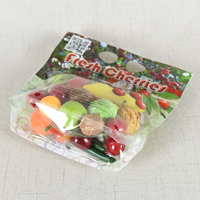 Verpakkingen voor vers fruit en groenten, op maat bedrukt met logo, plastic staande ziplock zakken voor opslag van fruit en groenten