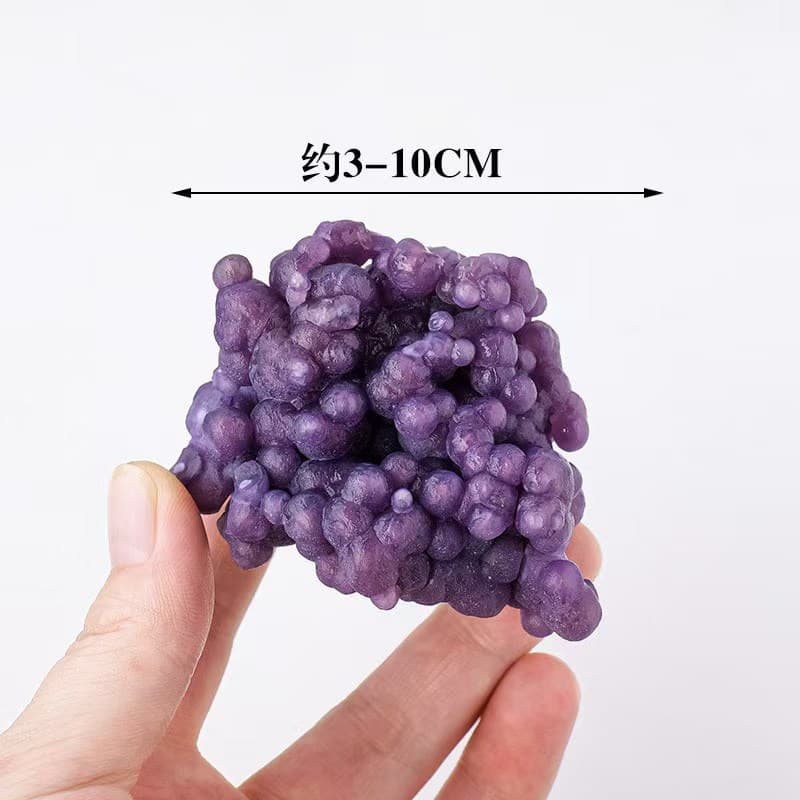 高品質天然紫ぶどう瑪瑙クラスター鉱物石原石ヒーリングロックラフ