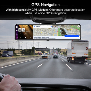 12 Inch <span class=keywords><strong>Android</strong></span> 8.1 Dash Máy Ảnh 4G Adas Xe DVR Chiếu Sáng Ống Kính Kép Gương Dash Cam Wifi FM GPS RAM 4GB Rom 32GB - Product Image 3