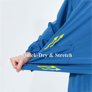 Set di Scrub elasticizzato uniformi da cura Scrub <span class=keywords><strong>medico</strong></span> asciugatura rapida medici infermieri per donne e uomini abiti sanitari clinici tuniche - Product Image 5