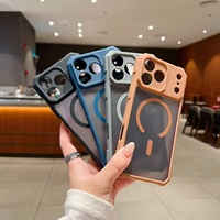 Funda Magnética de Lujo con Acabado Esmerilado para iPhone 17 Air 18 17 16 Pro Max, Carga Inalámbrica, Protección Contra Impactos