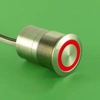 Interrupteur tactile de 22 mm de capacité, type NO/extension 30S (22 mm, TS22-10T30/Y/SS/R-G/24V, RoHS, CE)