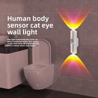 Lampe LED rechargeable à détecteur de mouvement pour armoire, lumière d'ambiance murale activée par le mouvement, veilleuse pour couloirs, escaliers et cuisines