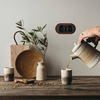 Interrupteurs muraux à bascule vintage en céramique de haute qualité, 2 modules, encastrés, pour la décoration intérieure