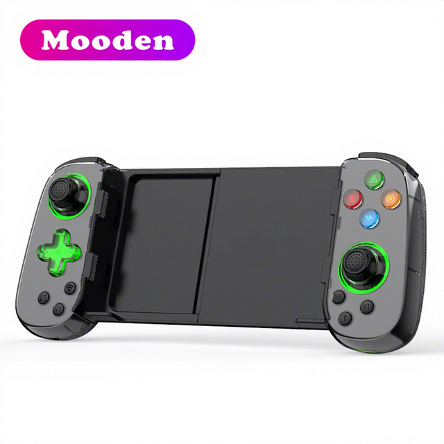 L D7 Led Joystick BT5.0 Wireless Portable Stretching Gamepad Game Controller for Mobile Phone PC Type-C Charging 350mAh Battery