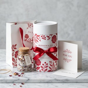 Empaque Personalizado, Tubo de Papel Personalizado, Caja de Regalo Cilíndrica de Lujo para Sales de Baño, Productos de Bienestar y Aromaterapia, Fábrica OEM - Product Image 1