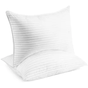 Yatoneダウンオルタナティブスローピロークイーンサイズベッドピロー快適な睡眠のための柔らかい枕