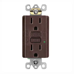 Fahint UL CUL GF 15 Amp 125V 250V auto testing gfi hot selling gfci in-line outlet decorator duplex receptacle for residence