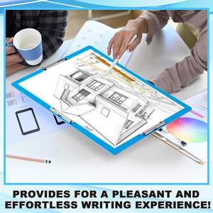 Portapapeles 11x17 con <span class=keywords><strong>Tres</strong></span> Clips, Azul, Extra Grande, Horizontal, para Dibujo, Bocetos, <span class=keywords><strong>Paisajes</strong></span>, para la Escuela y Oficina - Product Image 5