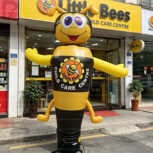 Modèle publicitaire gonflable géant attrayant en forme d'abeille avec logo personnalisé, pour exposition/vente au détail - Product Image 1