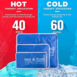 Suministro de impresión de logotipo Compresa Gel <span class=keywords><strong>bolsa</strong></span> de hielo deporte enfriamiento calor térmico Gel hielo frío y paquete caliente - Product Image 3