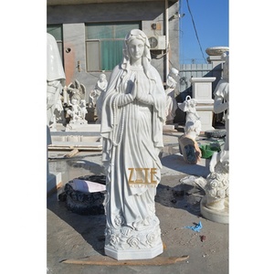 Tượng Đá Cẩm Thạch Công Giáo Theo Phong Cách Phương Tây, Tượng Hoa Cẩm Thạch Đức Mẹ Fatima - Product Image 2