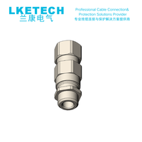 LKETECH E1W/M20 M20-M63 Presse-étoupe industriel en laiton blindé à double étanchéité IP67 étanche, filetage M/NPT pour alimentation