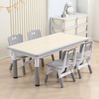 Table de dessin et bureau de sécurité modernes en plastique personnalisables pour enfants, réglables en hauteur, pour chambre et salle de jeux