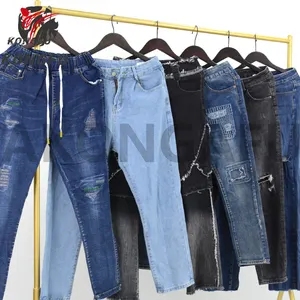 AKONGFU Jeans Femme Tangan Kedua Bale Pakaian Digunakan Bal Afrika Selatan Digunakan Jeans Celana untuk Pria Wanita