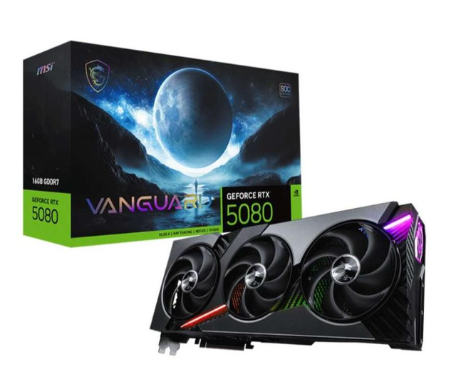 Hot Selling Manufacturer's New Product Msi GeForce RTX 5080 16G VANGUARD SOC LAUNCH EDITION for Some Large-scale Steam Games.