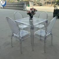 Youyizuo Location Chaises En Cristal Tables Mariages Transparent Napoléon Chaise Empilable En Plein Air Table À Manger Hôtel Chiavari Chaise