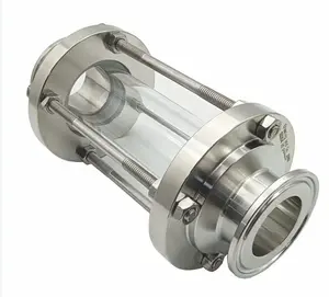 DN25-DN100 Clamped Straight Sight Glass Stainless Steel Sanitary Sight Glass