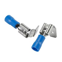 Bornes de déconnexion entièrement isolées en vinyle série PBDD, type épaule-arrière, mâle-femelle, bornes électriques entièrement isolées à sertir à froid