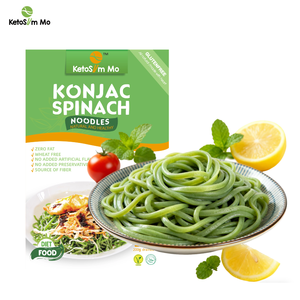 Pâtes santé KetoSlimmo à faible teneur en glucides pour perdre du poids, spaghetti aux épinards Shirataki, nouilles <span class=keywords><strong>de</strong></span> <span class=keywords><strong>konjac</strong></span>, sans gras, riches en fibres, sans sucre - Product Image 1