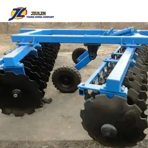 China high grade heavy duty 80HP 4X4WD farm hill wheel tractor with disc plough heavy 20 teeth disc harrow by JIULIN