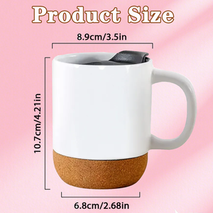 Mug en céramique vierge pour sublimation, 12 pièces, 15 oz, avec logo personnalisé, vente en gros, gobelet à café avec poignée et base en bois - Product Image 3