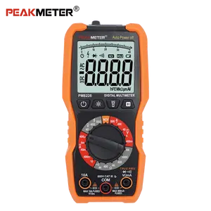 Vendita calda Peakmeter PM8225 600V voltmetro di tensione 10A DC corrente Multimetro Multimetro Multimetro digitale Test NCV per elettricisti