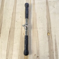 Accessoire de gym pour lat pulldown, barre droite rotative de 20 pouces avec poignée caoutchoutée