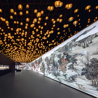 P0.9 COB LED Display P1.25 Mur LED intérieur à pas fin sans couture pour exposition de musée Galerie d'art numérique Vitrine visuelle