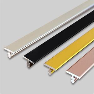 Perfil de Aluminio Premium en Forma de T para Bordes de Azulejos, Tira Decorativa Dorada para Pisos, Tira de Transición Metálica en Forma de T |   Material de Construcción - Product Image 4