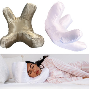 U Shape Cotton Filled Neck Pillow For Cervical Support Beauty Sleep Pillows Solid Color Machine Washable - Product Image 1