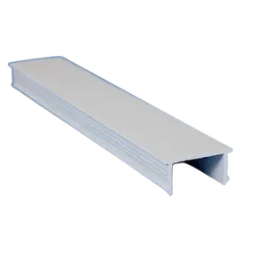 Hiplastics-Canal blanco para proteger plástico de construcción, PVC, tipo U