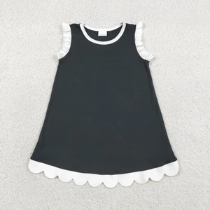 Vestidos sin mangas hasta la rodilla para niñas pequeñas, ropa de algodón - Product Image 2