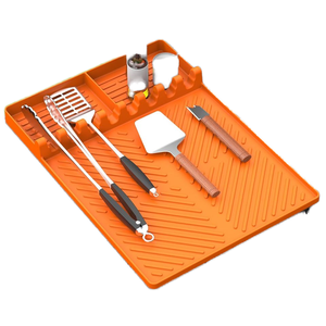 Tapis de cuisson en silicone alimentaire antiadhésif pour barbecue extérieur, cuisine et patio - Product Image 1