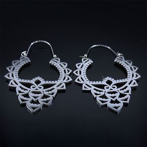 Gran oferta, anillo de Mandala de loto, pendientes de latón, chapados en oro de filigrana bohemios pendientes colgantes, joyería para mujer - Product Image 2